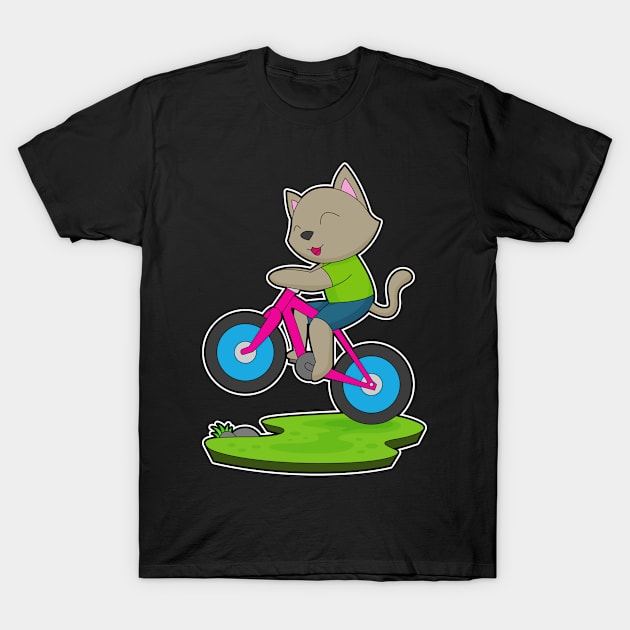 Cat Bicycle T-Shirt by Markus Schnabel